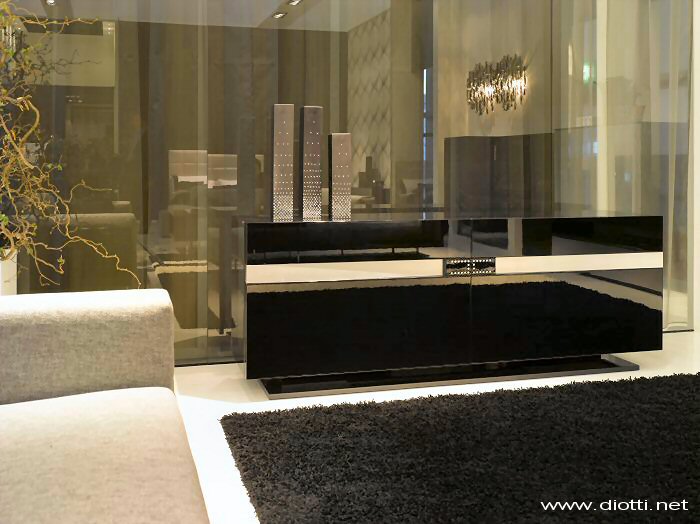 Vanity credenza complanare laccata Swarovski 